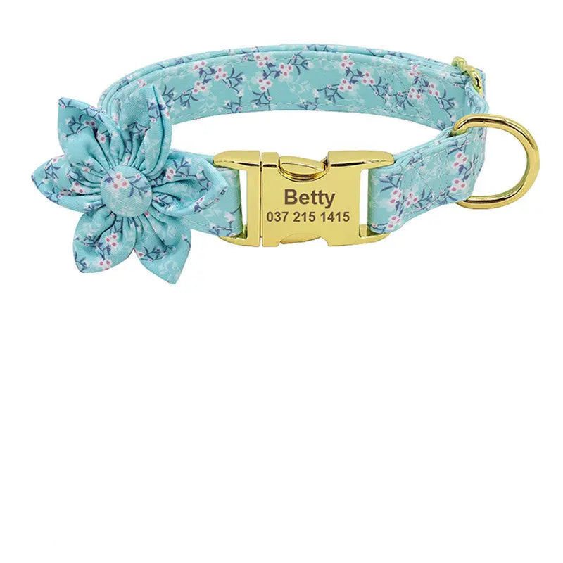 Fashion Printed Dog Collar Personalized Nylon Petscares