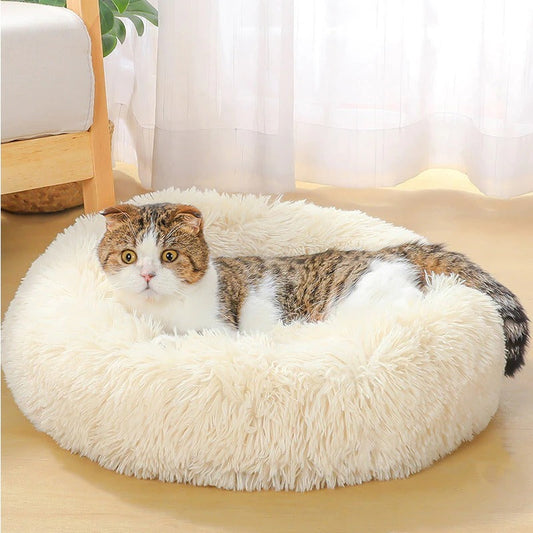 Dog Bed Super Soft Washable Long Plush Pet Kennel Deep Sleep Dog Petscares